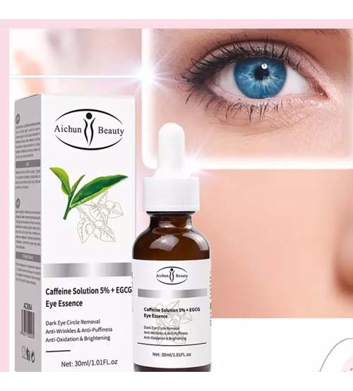 Aichun Beauty Caffeine Solution & Egcg Eye Essence Serum Reduce Dark Eye Circles 30ml
